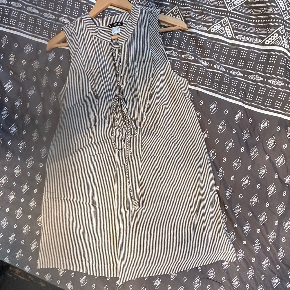 Venus Striped Dress/Swim cover up